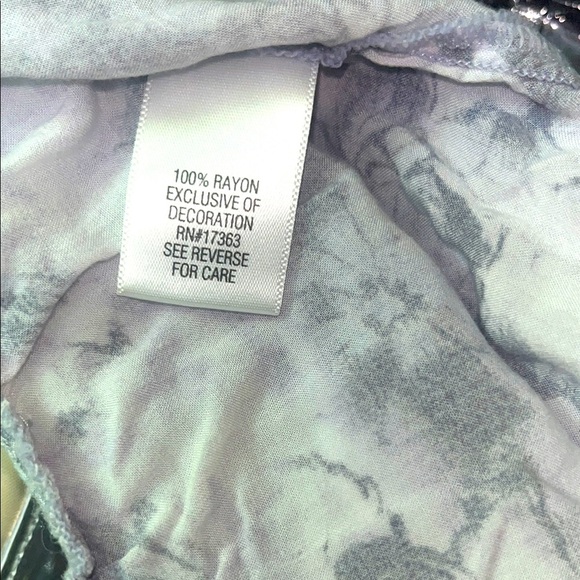 Simply Vera Vera Wang Gray and Lilac Shorts-XL - Picture 5 of 6